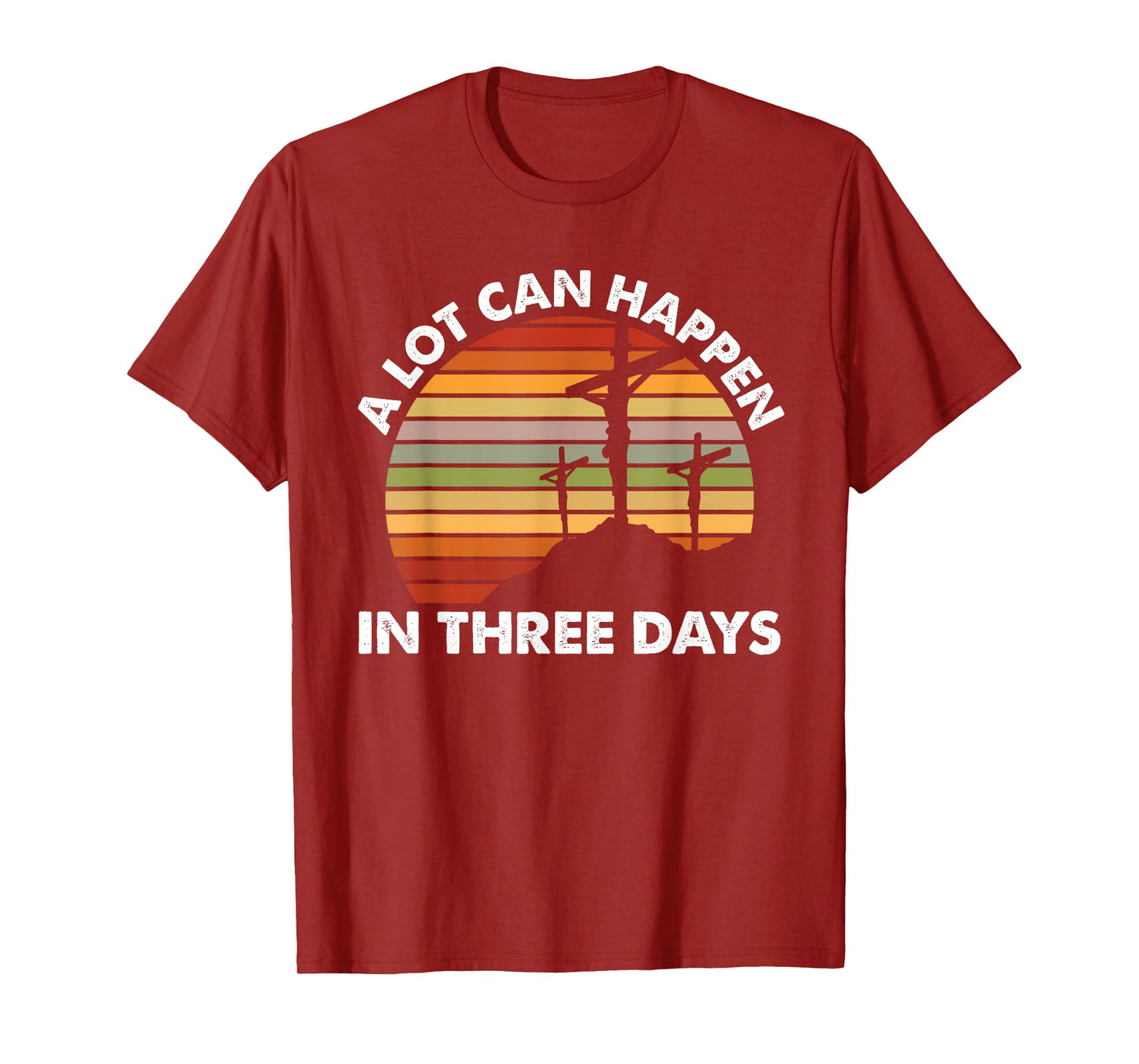 Vintage A Lot Can Happen in 3 Days Bible Easter Christian T-Shirt
