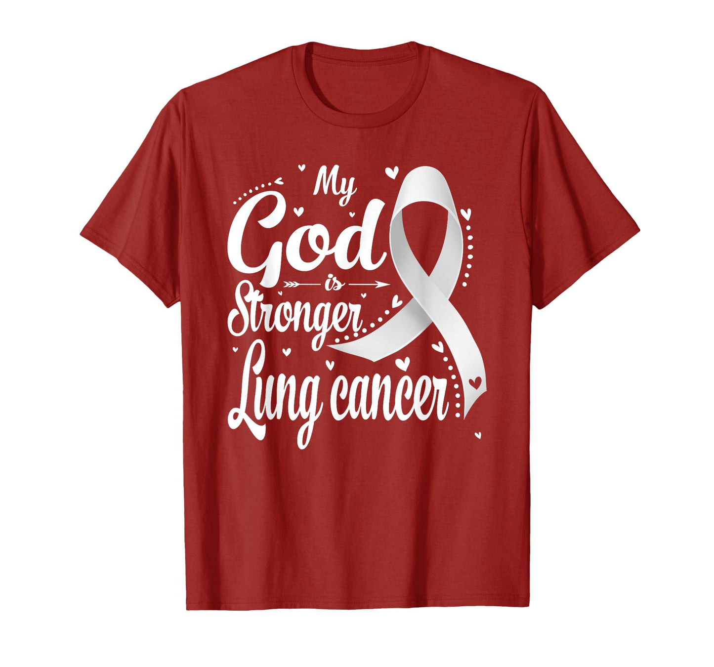 My God is Stronger Than Lung Cancer Awareness Warrior T-Shirt