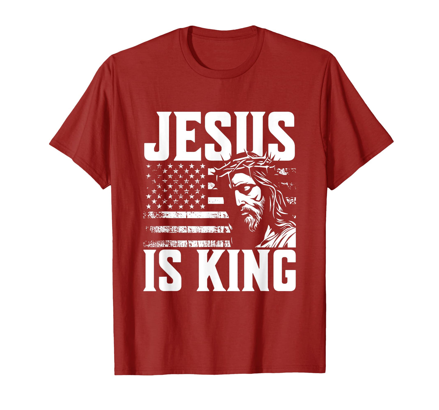 Minimalist Christian Religious Prayer Jesus Is King T-Shirt