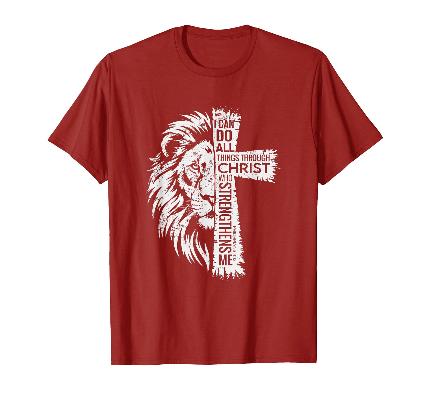 Lion of Judah and Cross with Philippians 4:13 shirt T-Shirt