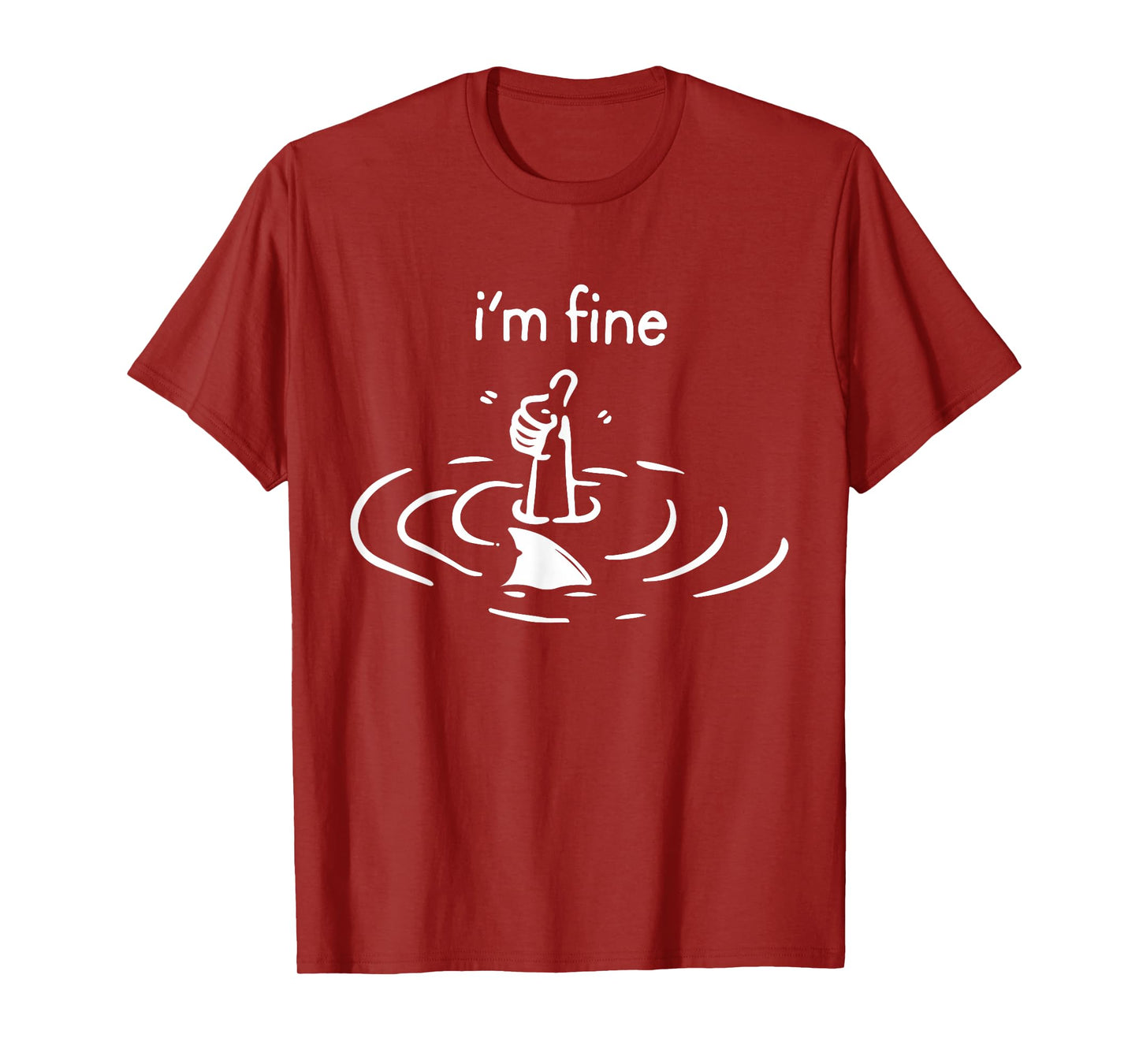 I'm Fine Like Hand Thumbs Up On Water Surface T-Shirt
