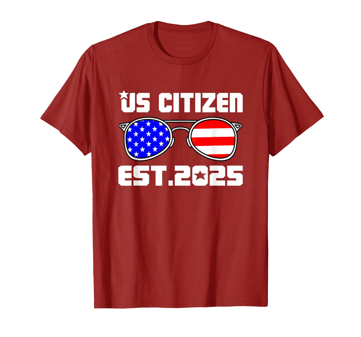 New US Citizen Est 2025 American Immigrant Citizenship Gifts T-Shirt