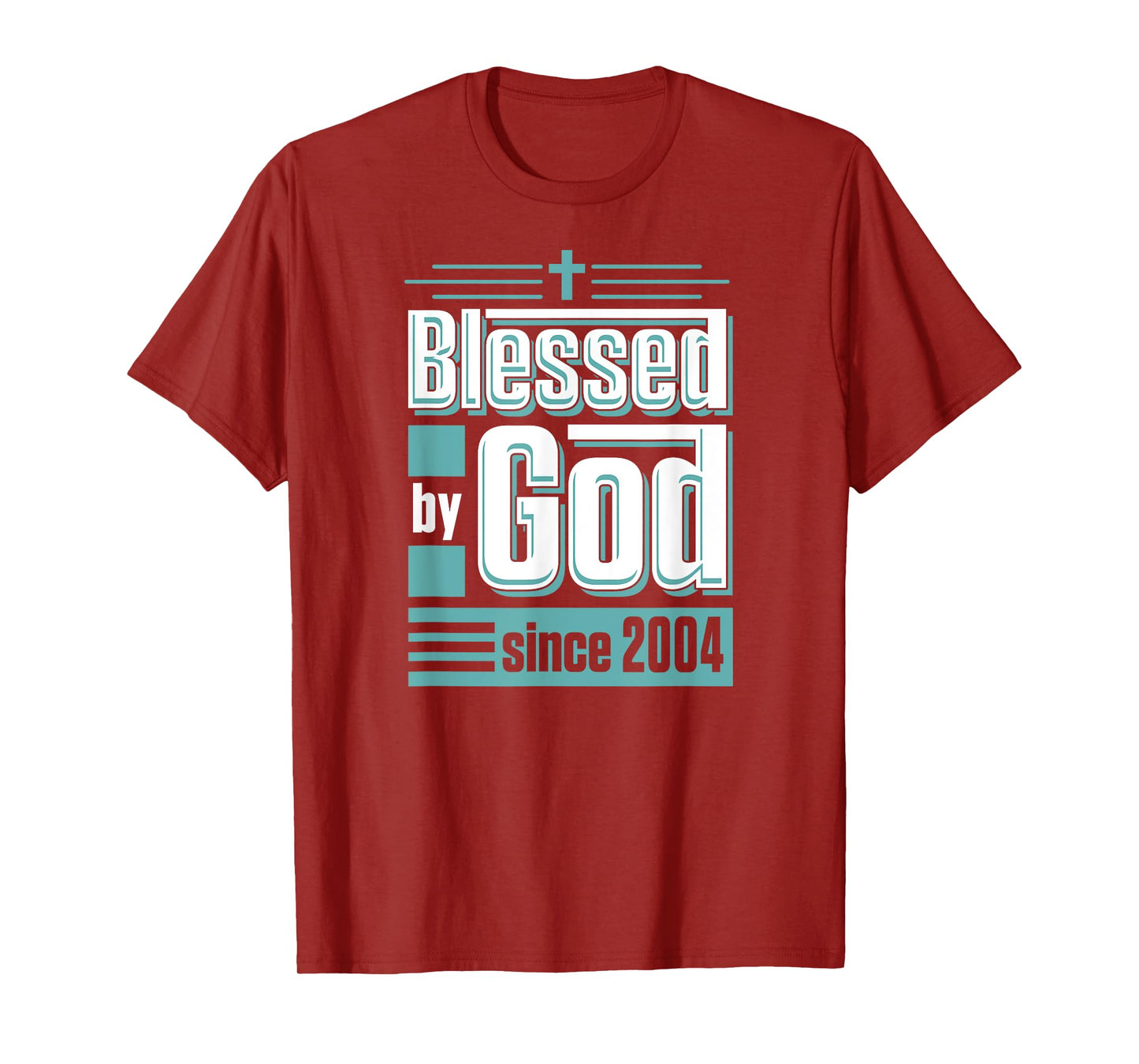 Blessed By God Since 2004 Christian Themed Birthday Party T-Shirt