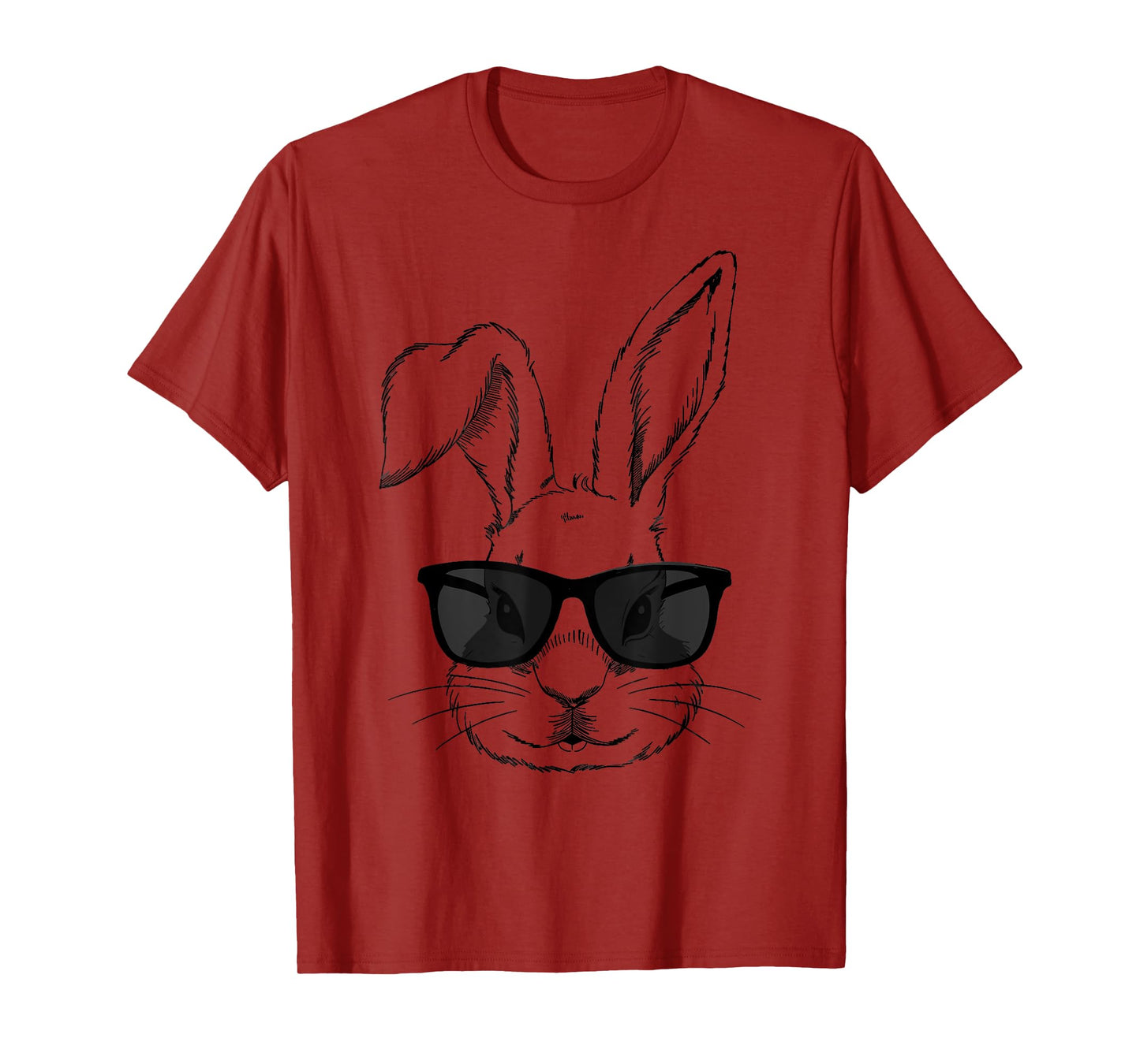 Cool easter bunny face with sunglasses T-Shirt