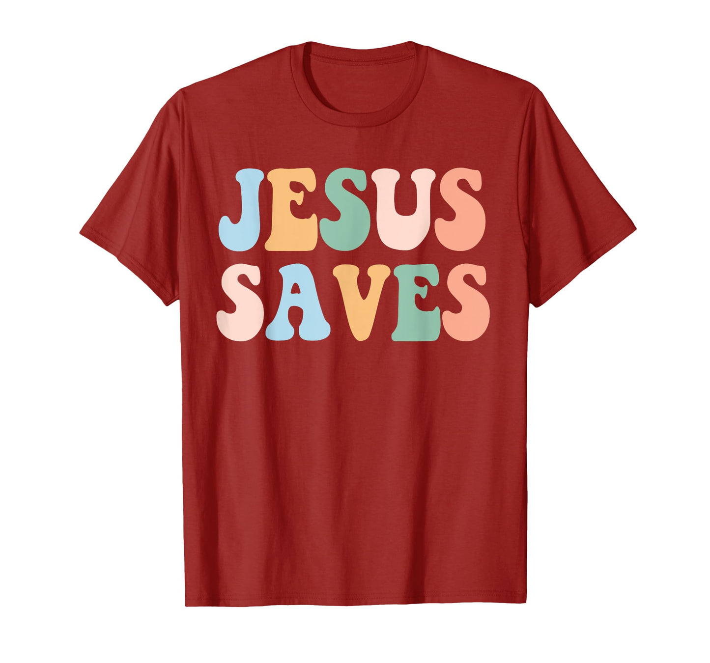 Jesus Saves Christian Retro Vintage T-Shirt