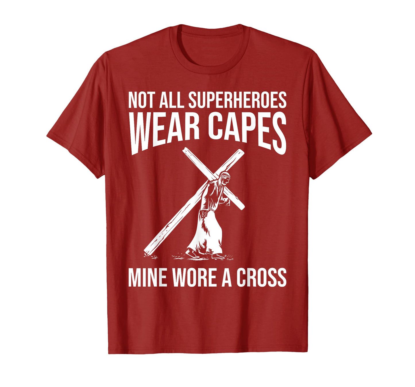 Funny Jesus Superhero Design Men Women Jesus Christ Cross T-Shirt