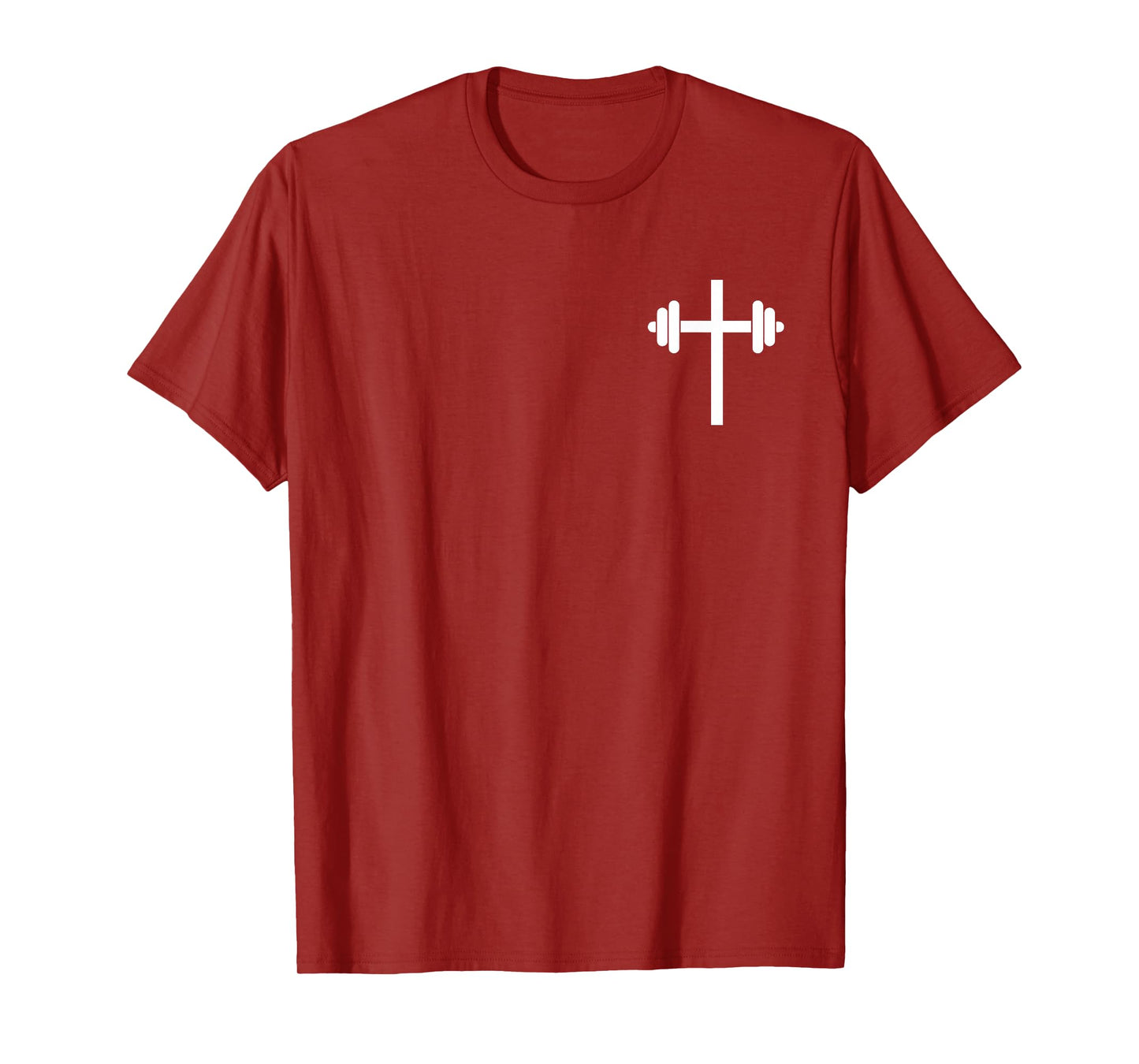 Lift Heavy Pray Hard Christian Workout Apparel 2 Sided T-Shirt