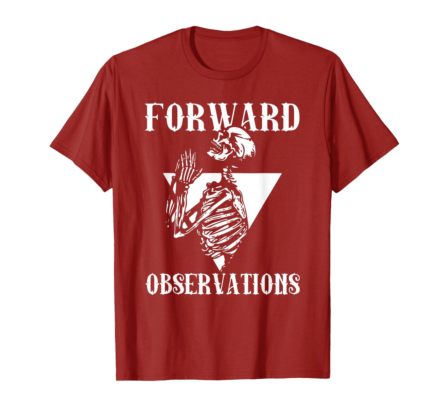 Praying Skeleton Forward Observation Cool Art T-Shirt