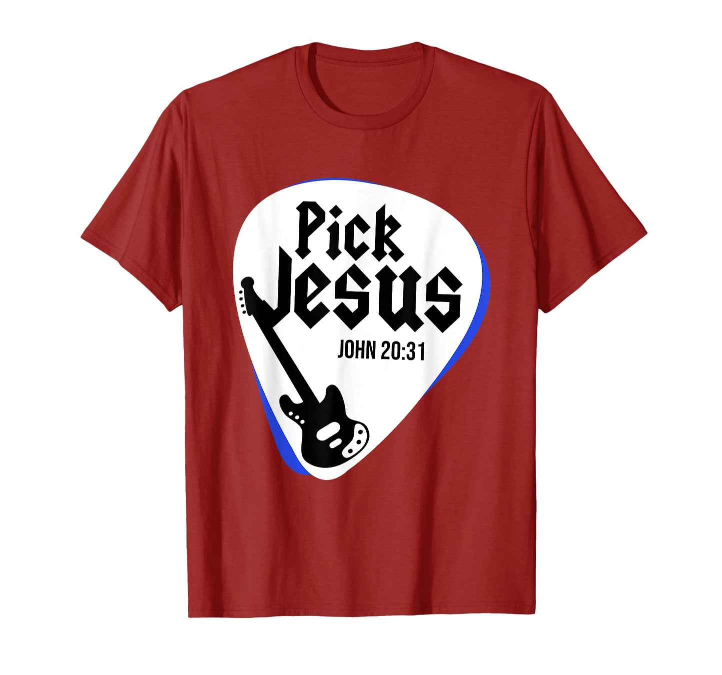 Jesus Christ Guitar Religion Christianity Catholic God T-Shirt