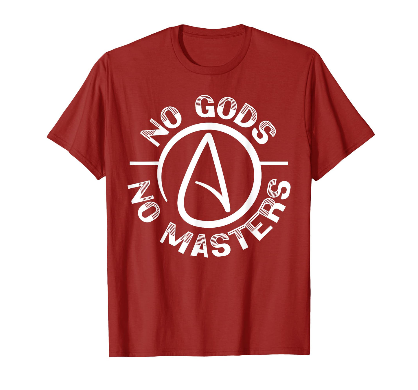 No Gods No Master Anti-Religion Agnostic Blackcraft Atheist T-Shirt