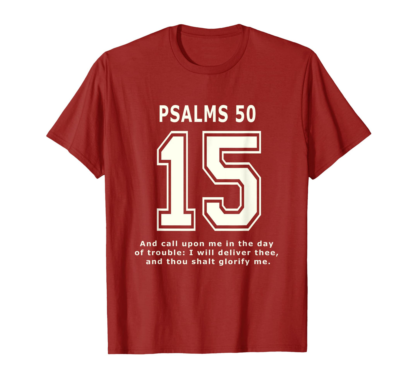 Psalms 15 Team Sports Bible Verse Christian Jersey T-Shirt