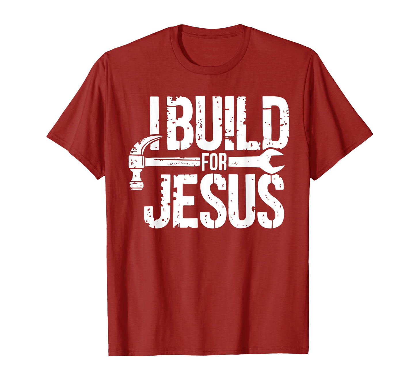 I Build For Jesus Christian Church Builder Construction Work T-Shirt