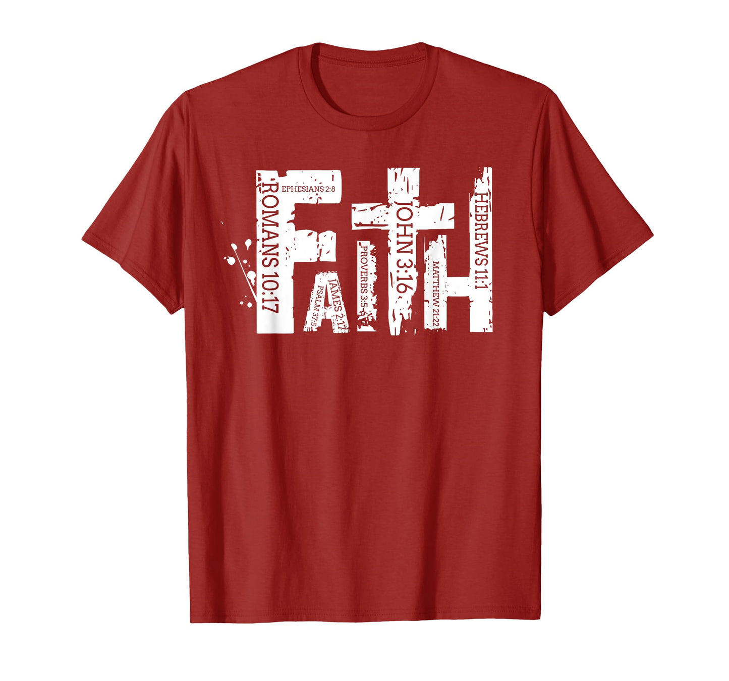 Retro Christian Faith Bible Verse Religious Christian Cross T-Shirt