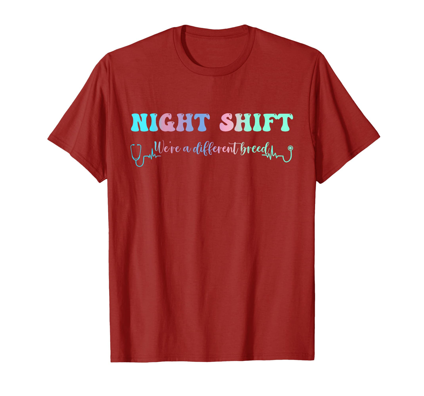 Night Shift Different Breed Stethoscope Nurse RN T-Shirt