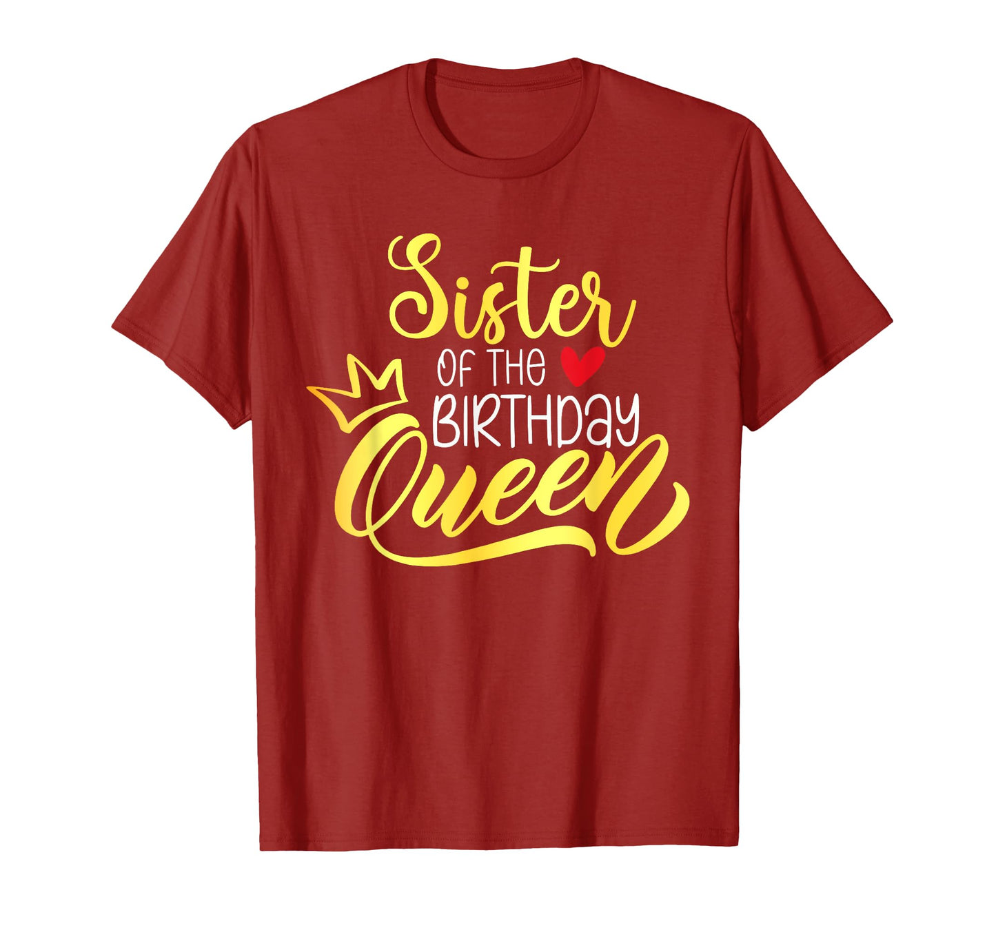 Sister of The Birthday Queen Bday Party Family Matching T-Shirt