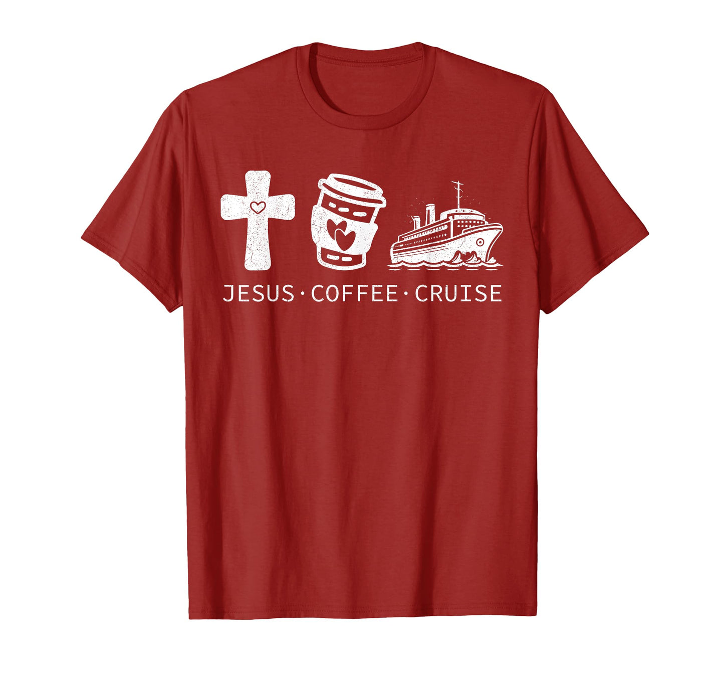 Jesus Coffee Cruise Funny Christian Vacation Cruising Lovers T-Shirt