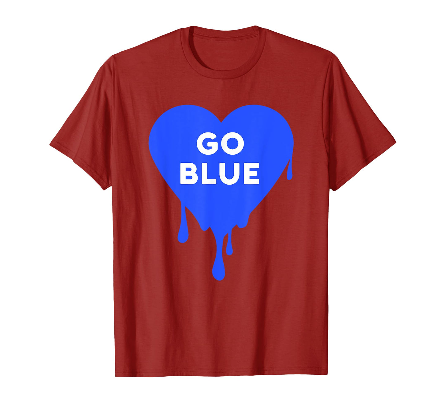 Go Blue - Blue team, Color War, Camp, Dripping Heart, cute T-Shirt