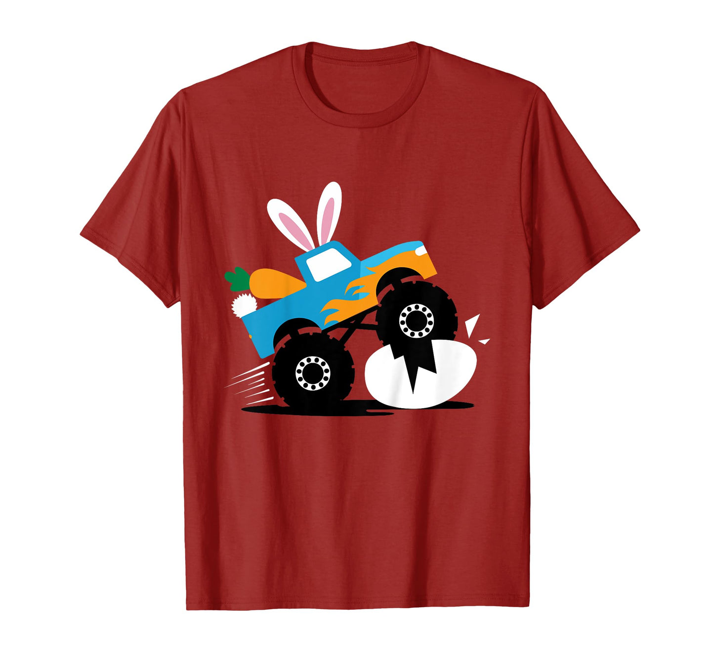 Kids Monster truck bunny for easter kids boys toddler T-Shirt
