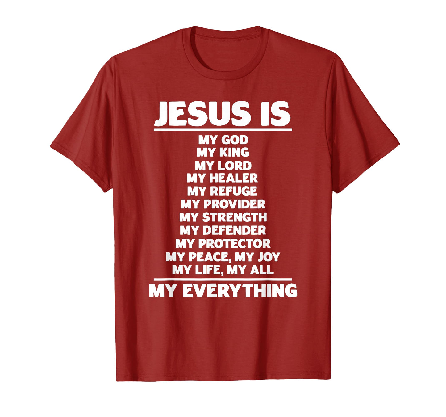Jesus Is My God Christian Jesus Devotee Prayer Bible Jesus T-Shirt