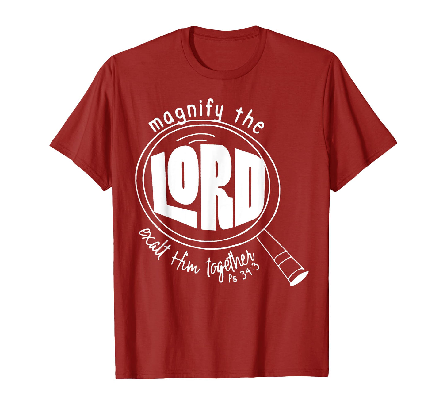 Magnify The Lord Exalt Him Together Psalm 34:3 VBS 2025 T-Shirt