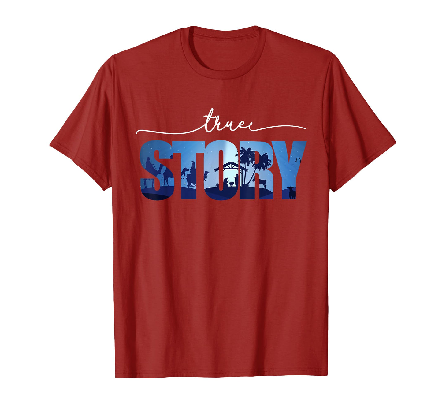 Nativity True Story Christmas Manger Jesus For Men Women T-Shirt