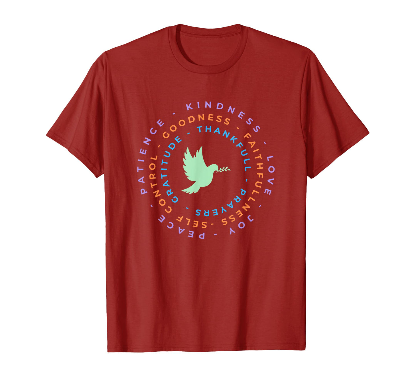 Kindness, Love, Joy, Patience, Peace, Thankful, Goodness T-Shirt