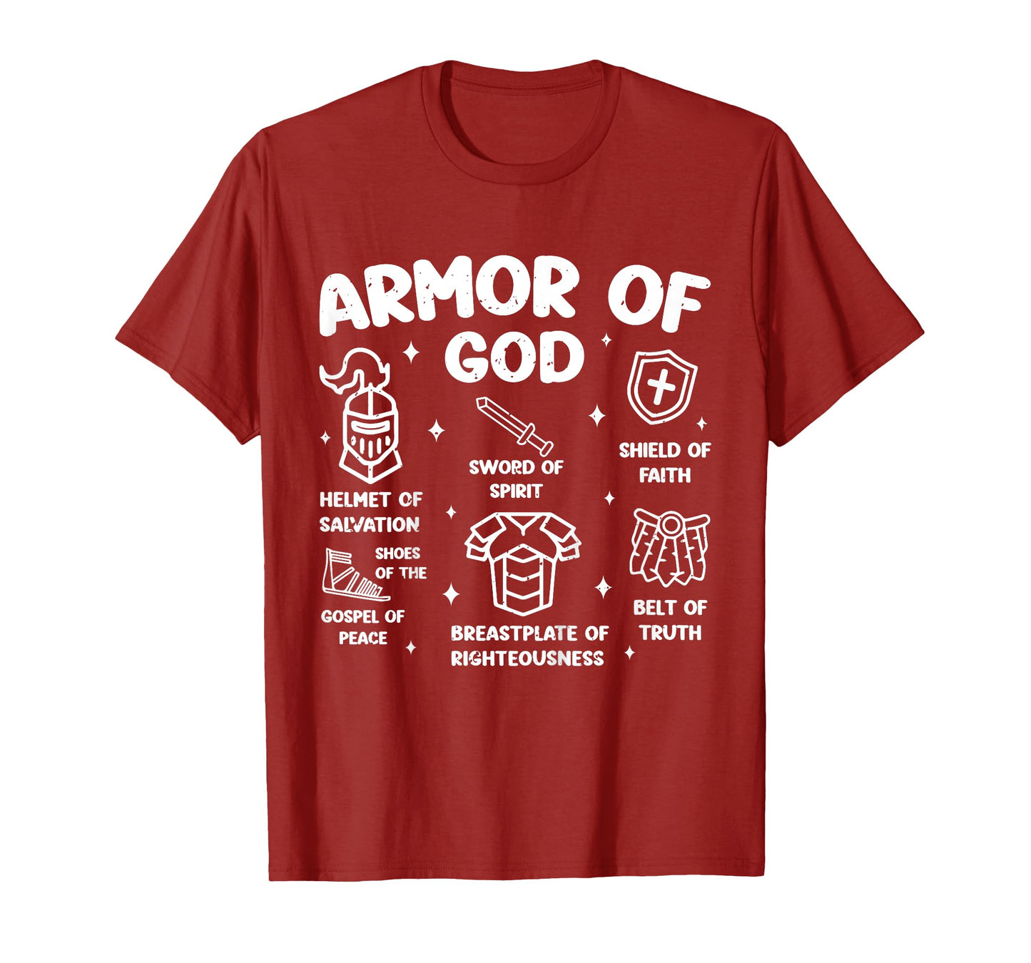 Kids Christian Lovers Armor of God Kids Jesus Faith Armor of God T-Shirt