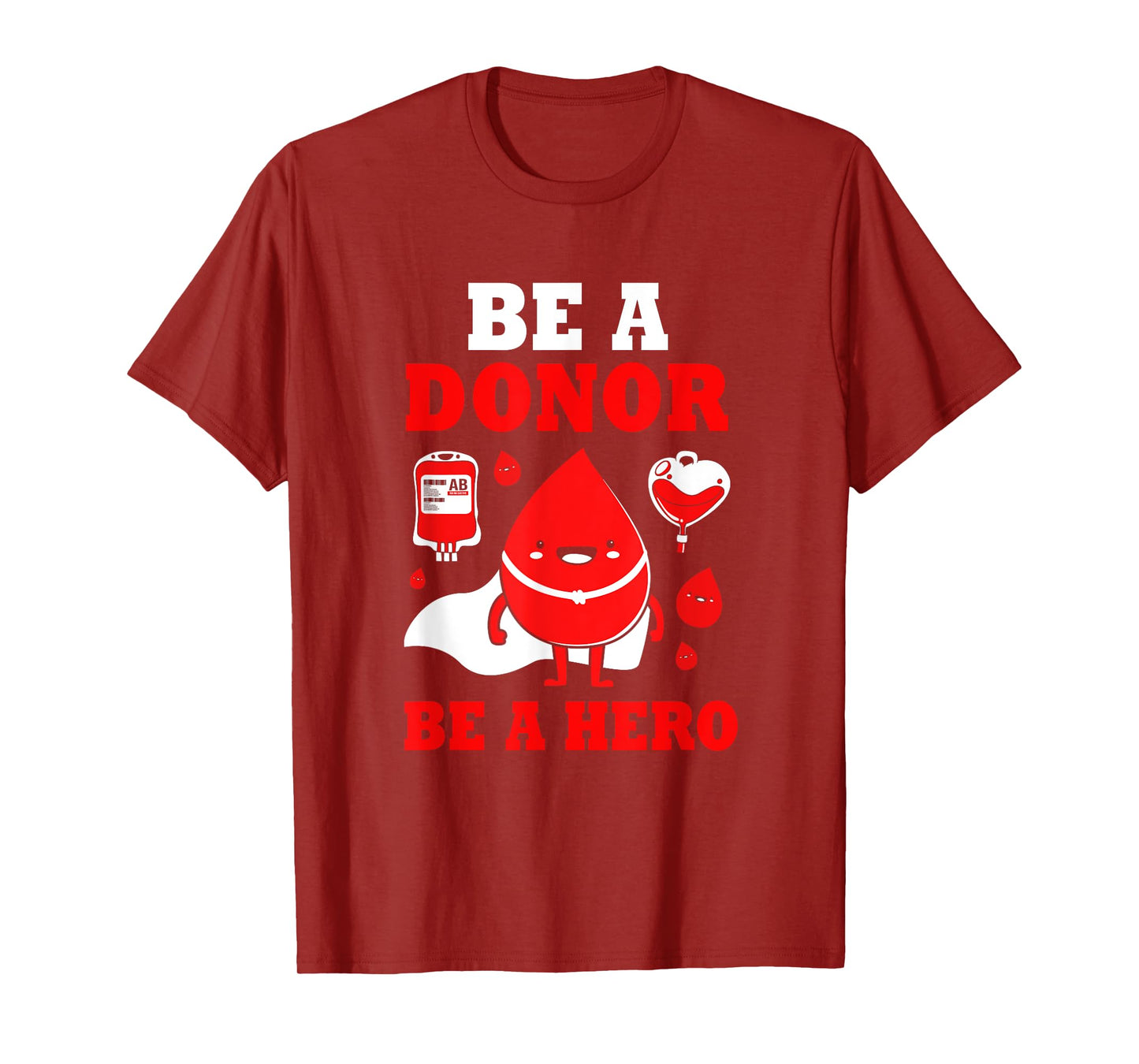 Donor Hero Phlebotomy Blood Donor Awareness T-Shirt