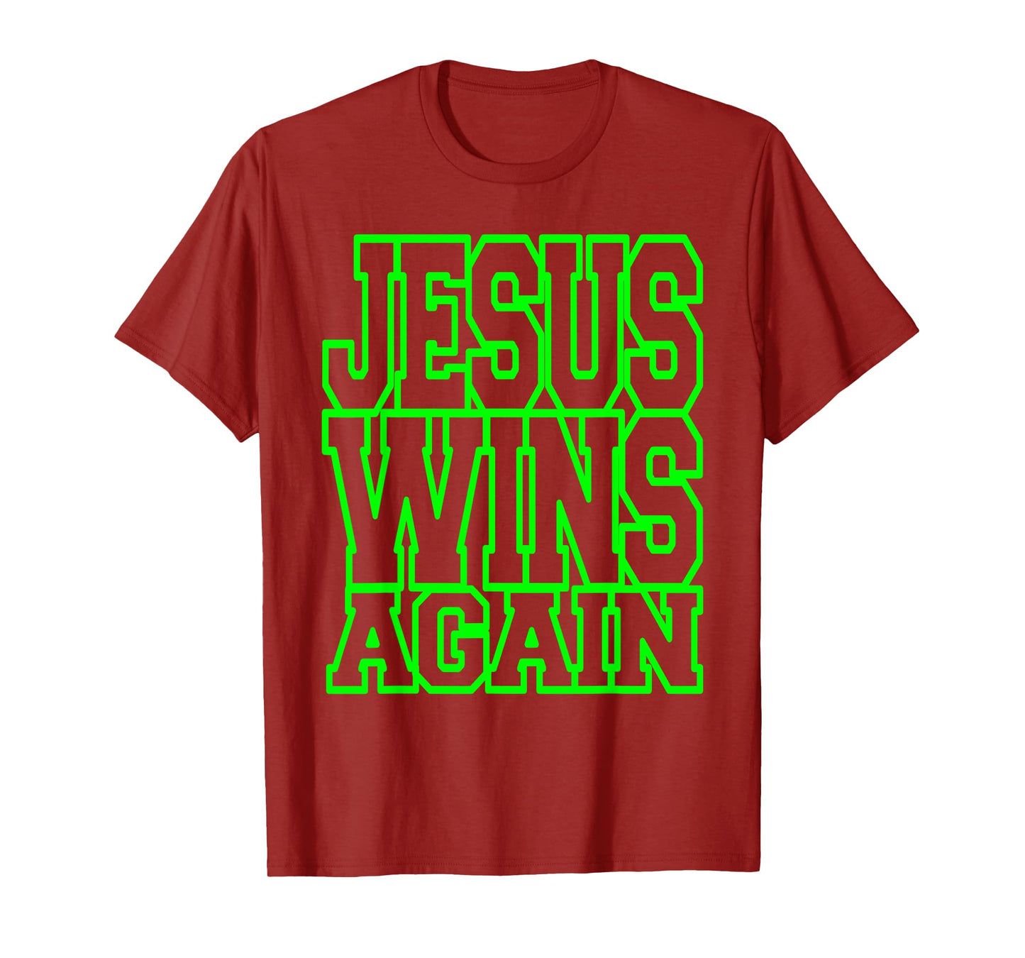 Jesus WINS Again Christian Gameday Christ WINS T-Shirt