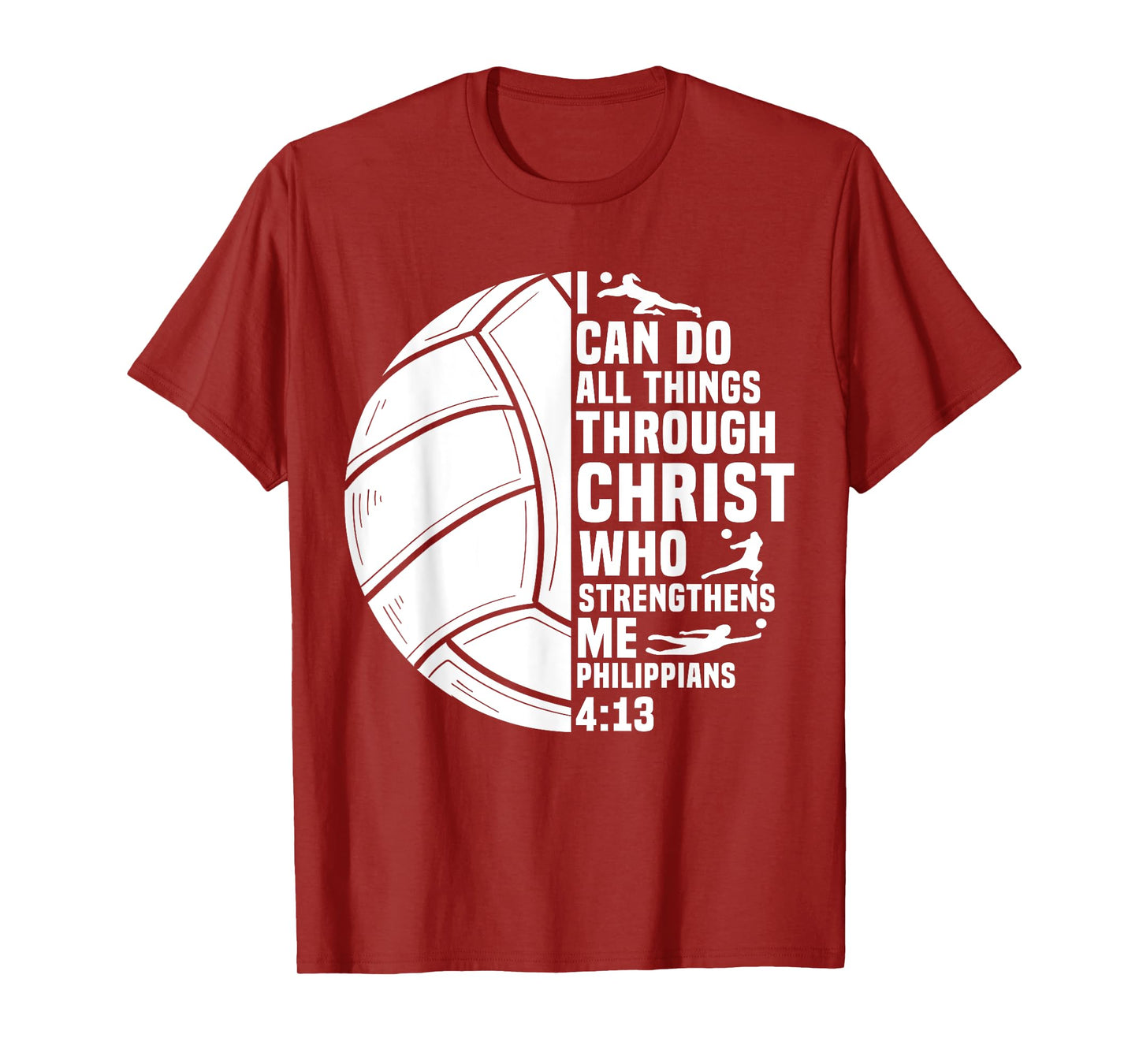 Funny Volleyball Christian Design For Men Women Boys Girls T-Shirt