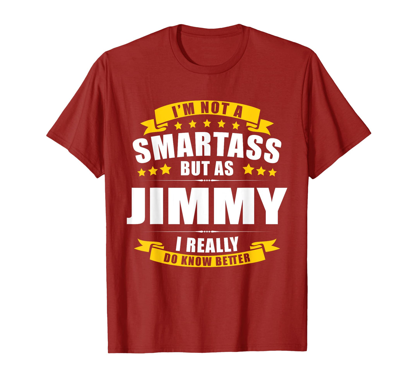 Name Jimmy First Name Gifts - Funny Personalized Gift T-Shirt