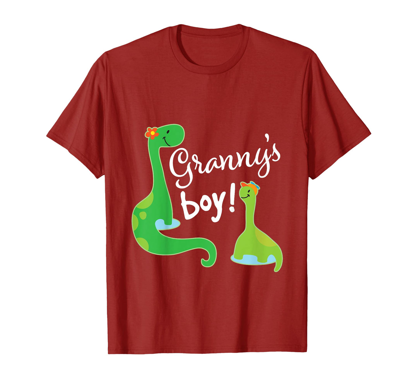 Kids Grannys Boy Grandson Dinosaur T-Shirt