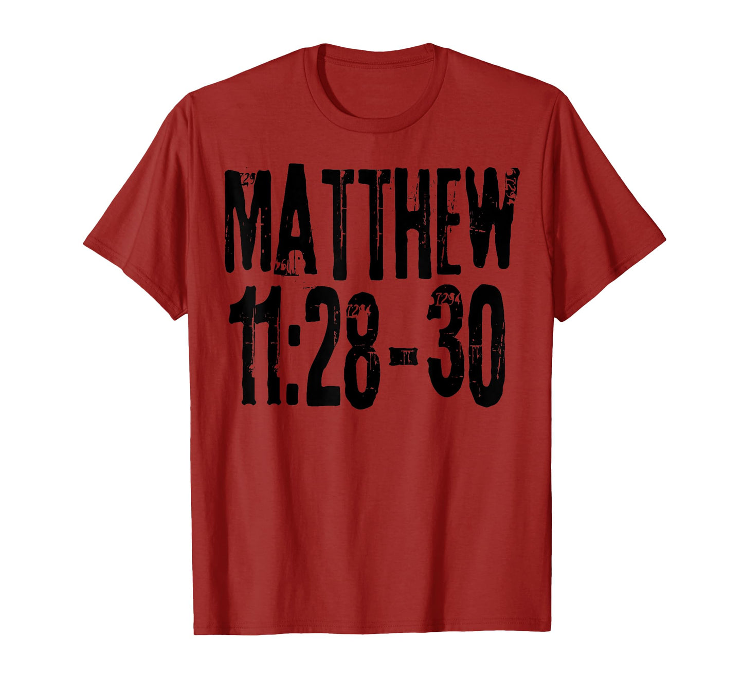 Matthew 11:28-30 Bible Verse Gods Words T-Shirt