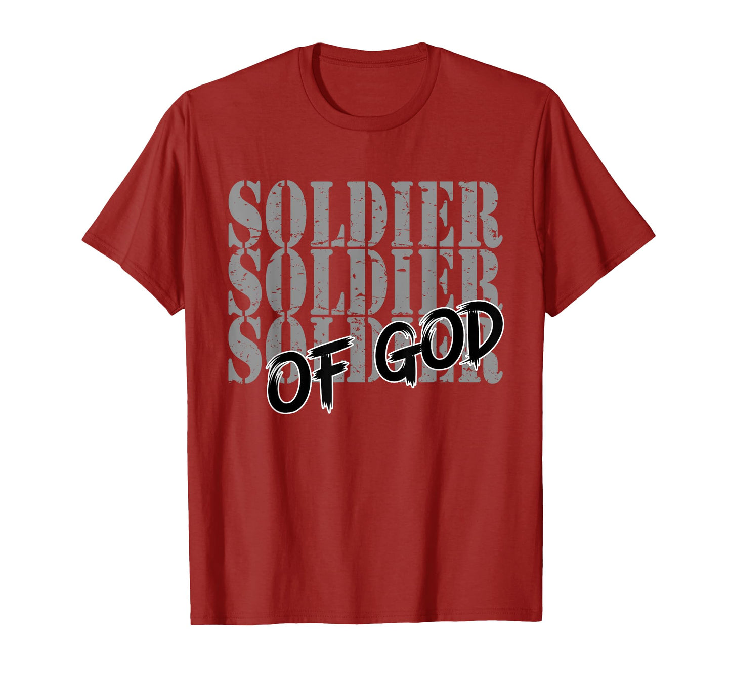 Soldier Of God Religious Men Women Of Faith In Jesus Christ T-Shirt