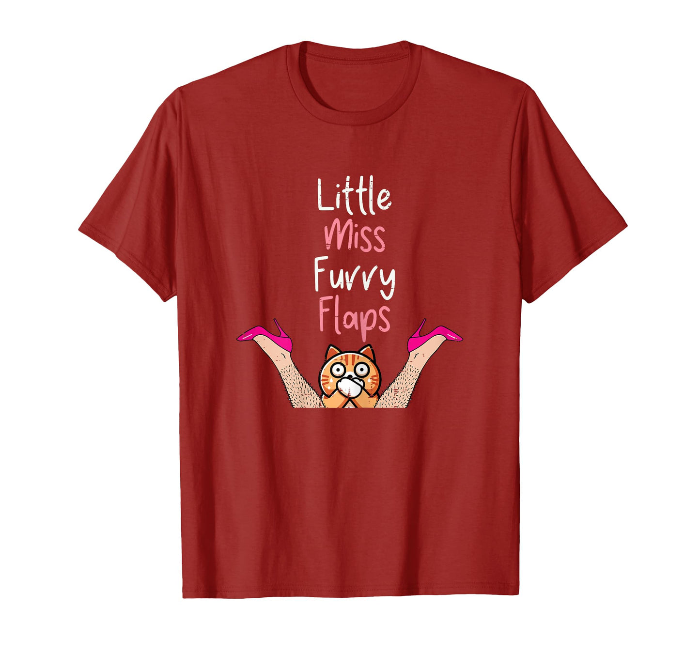 Inappropriate Little Ms Furry Cat Adult Humor Meme Women T-Shirt