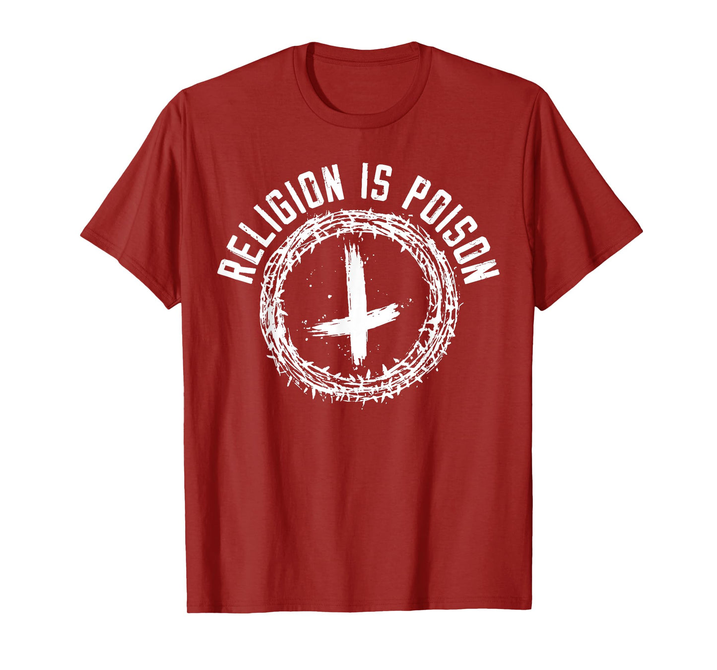 Religion Is Poison Anti-Religion Agnostic Atheist T-Shirt