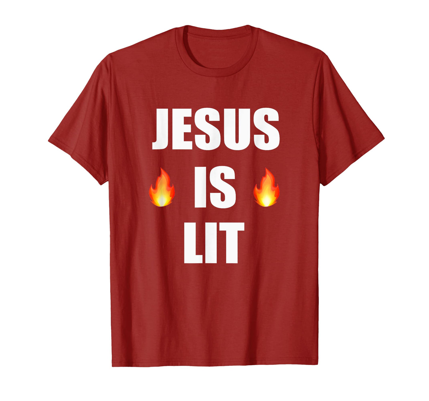 Jesus Is Lit Tshirt Christian Tee Shirt T-Shirt