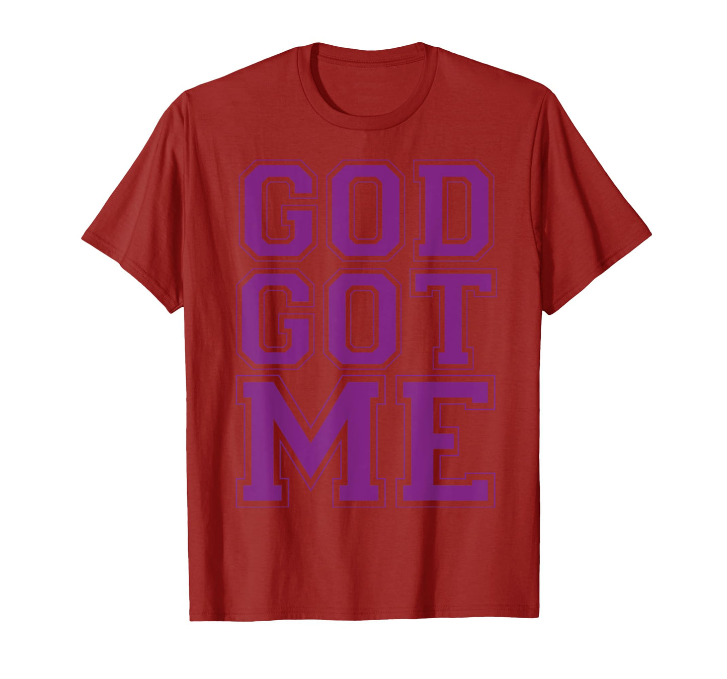 Christian T Shirts God Got Me (Purple) T-Shirt