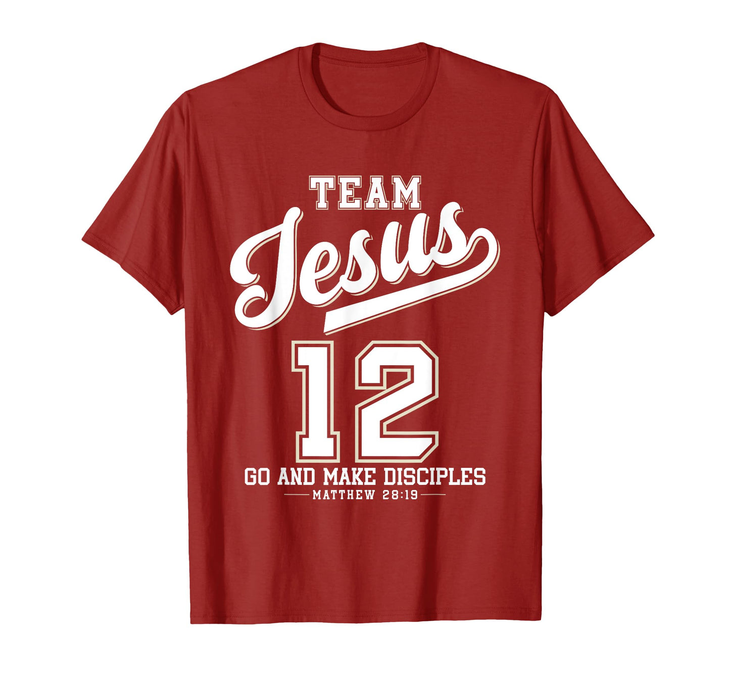 Jesus Baseball Team Jesus Christian Matthew 28:19 Verse T-Shirt