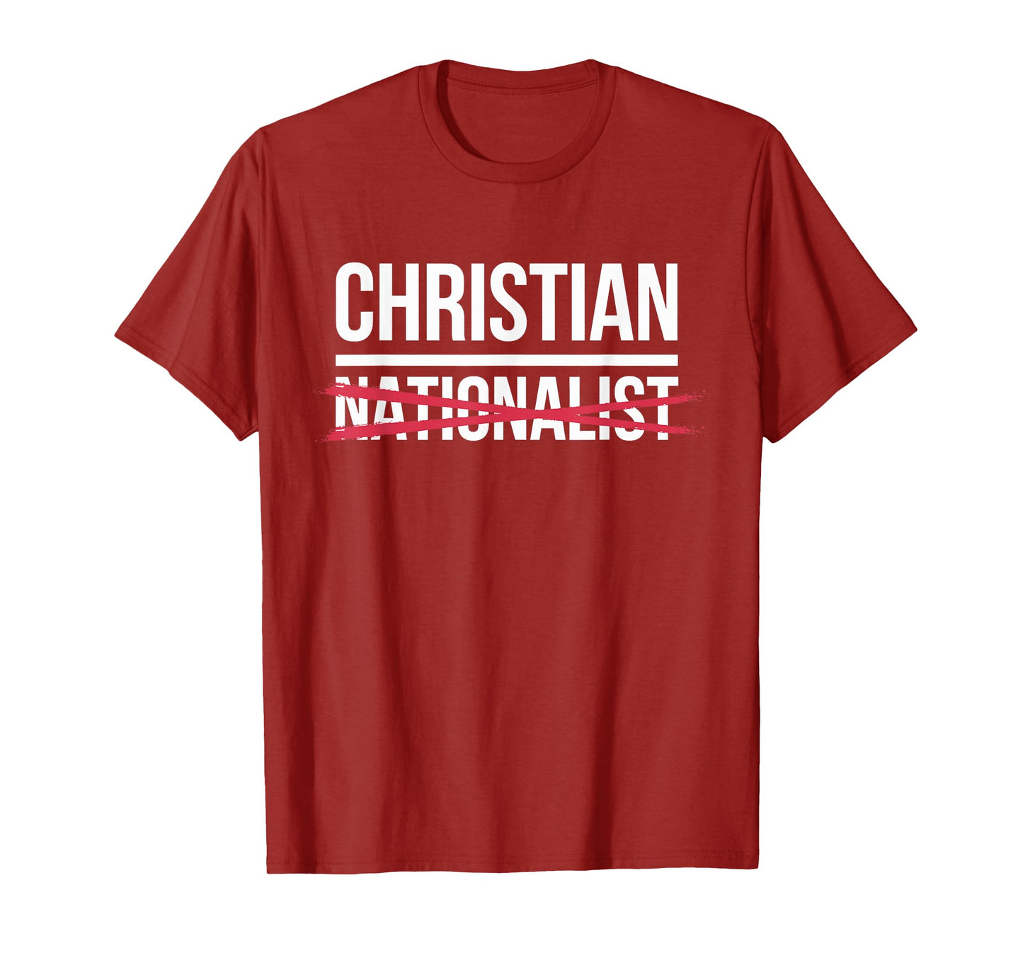 Faithful Believers Against Christian Nationalism Unisex-Adults T-Shirt, Black, Small, Short Sleeve, Modern, Politics, Christian, Faithful Believers