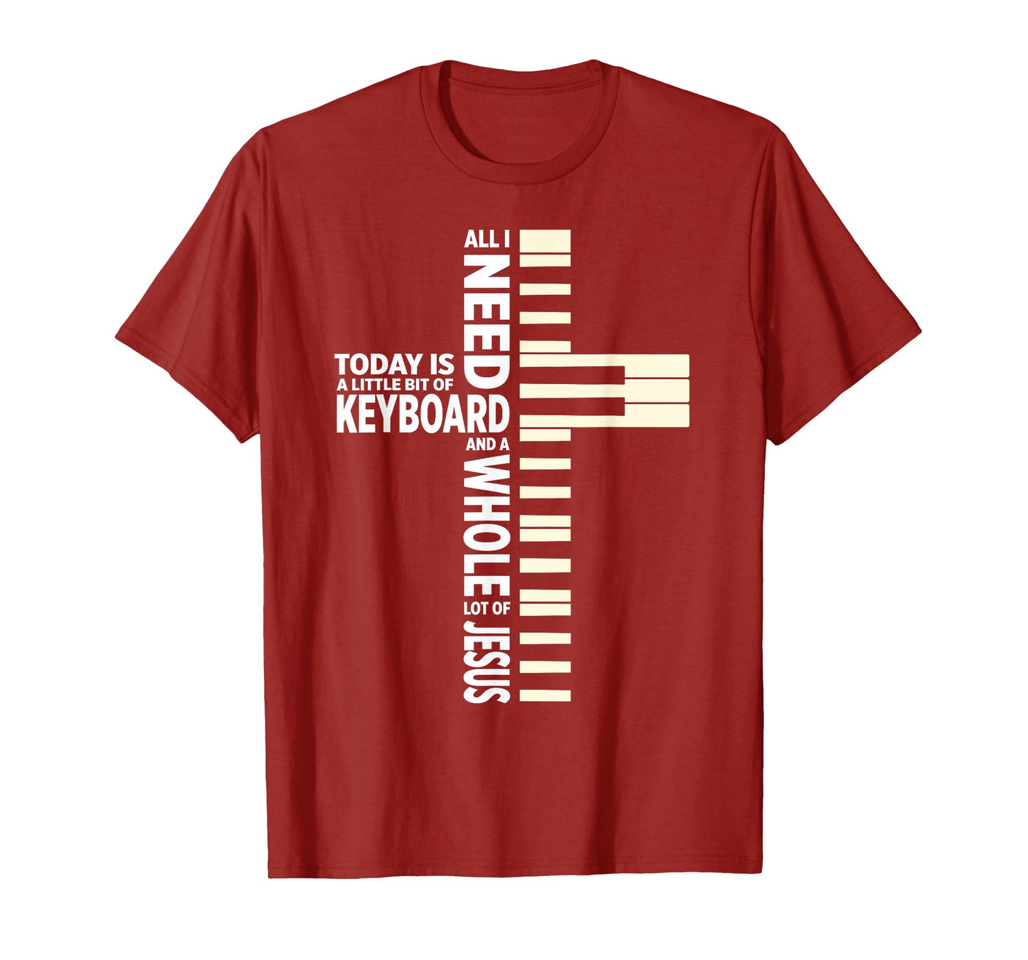 Christian Keyboard Musician Jesus Band Lover T-Shirt