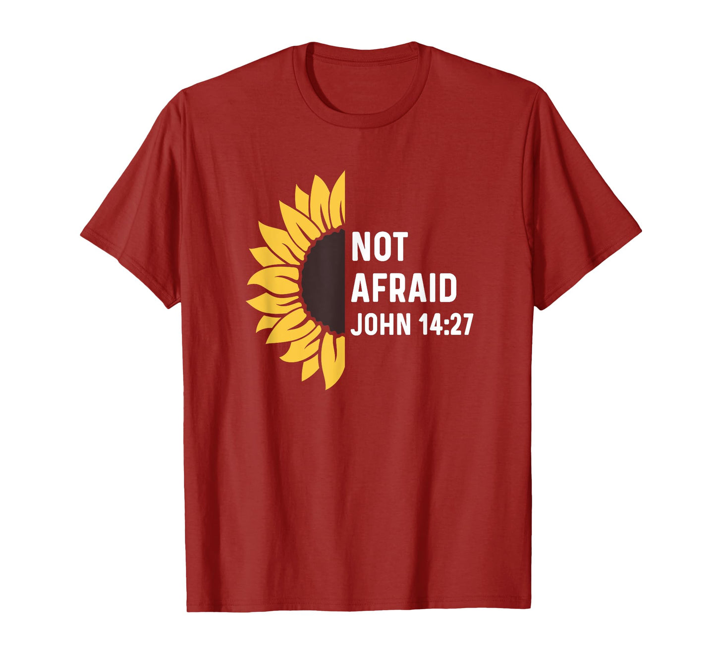 John 14:27 14 27 God Jesus Religious Quote Christian Cross T-Shirt