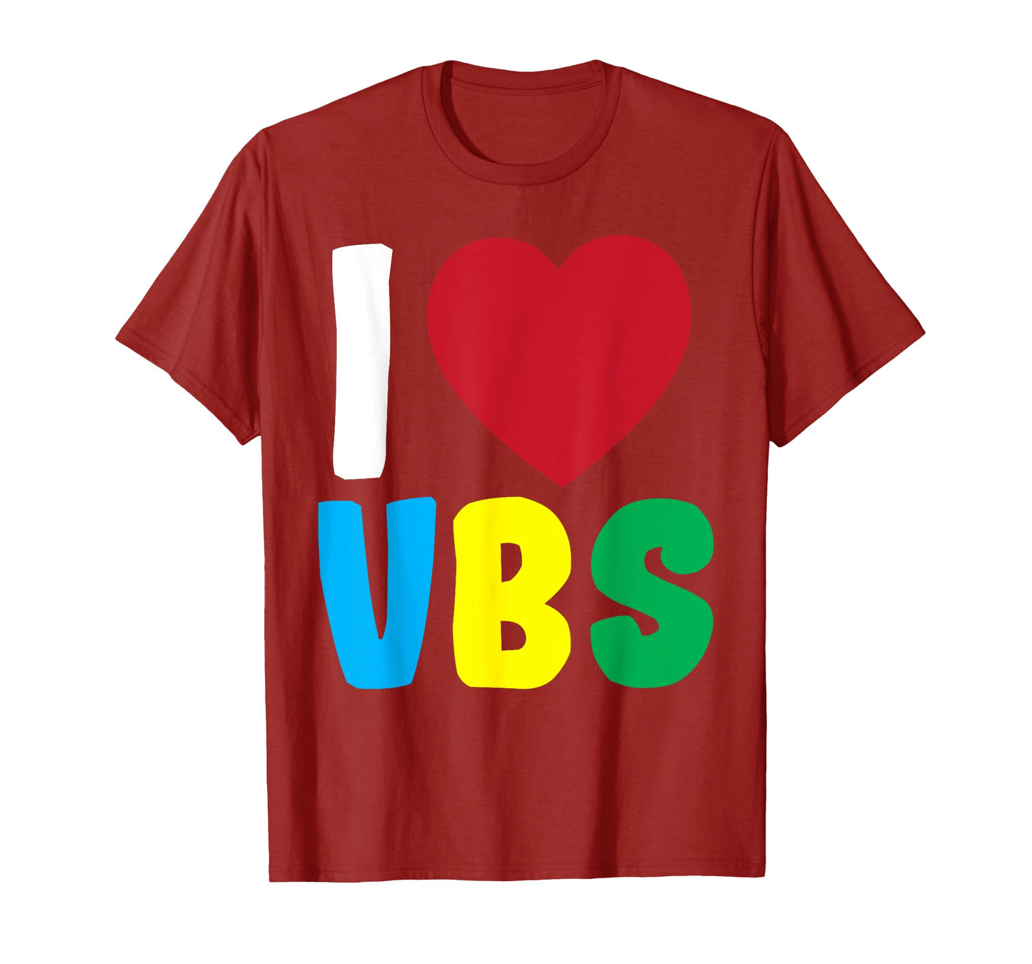 I Love VBS Vacation Bible School 2024 Summer Preschool VBS T-Shirt for Men Women Kids
