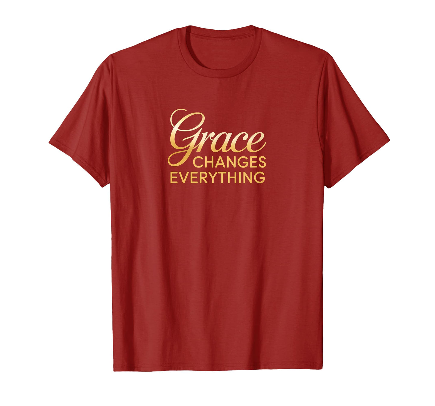 Grace Changes Everything Inspirational Christian Design T-Shirt