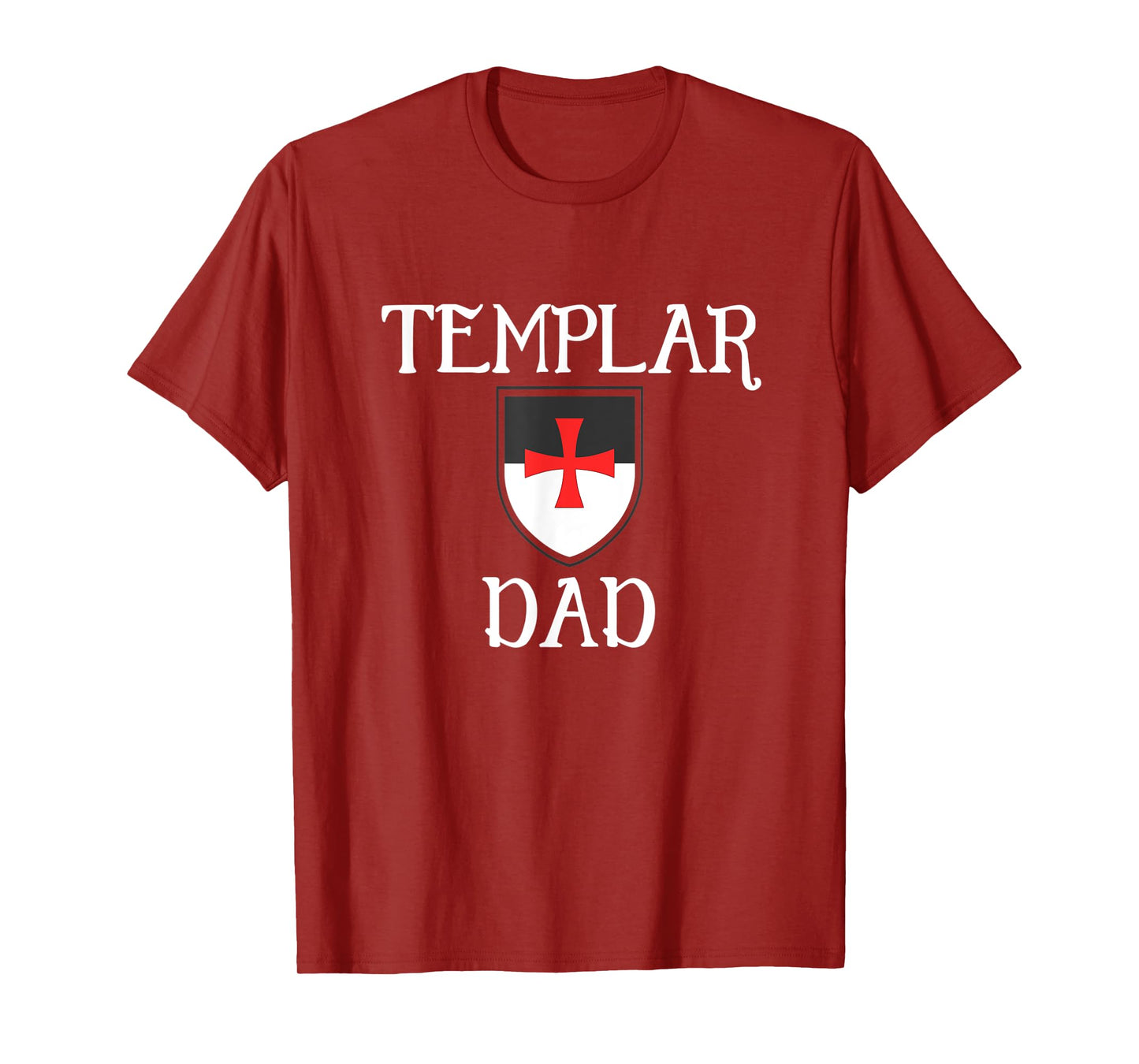 Knights Templar Dad Shield Medieval Seal T-Shirt