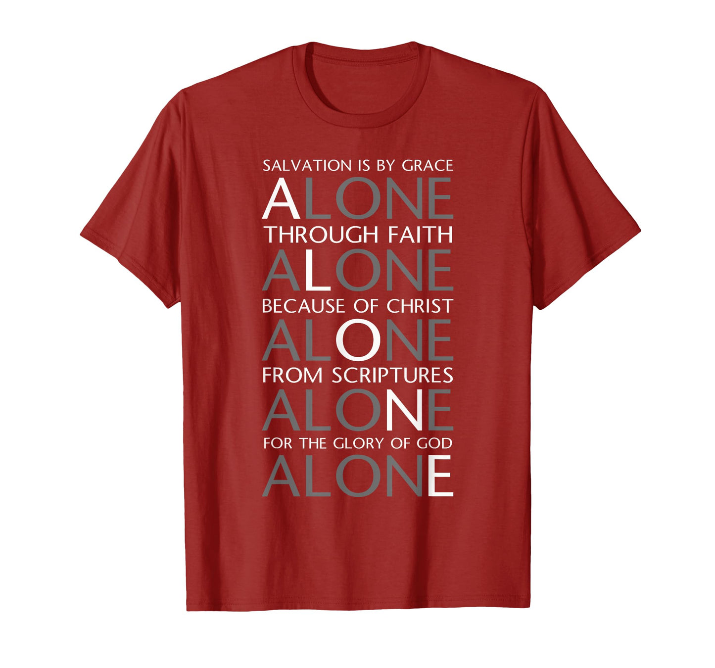 Five Solas of the Reformation T-Shirt