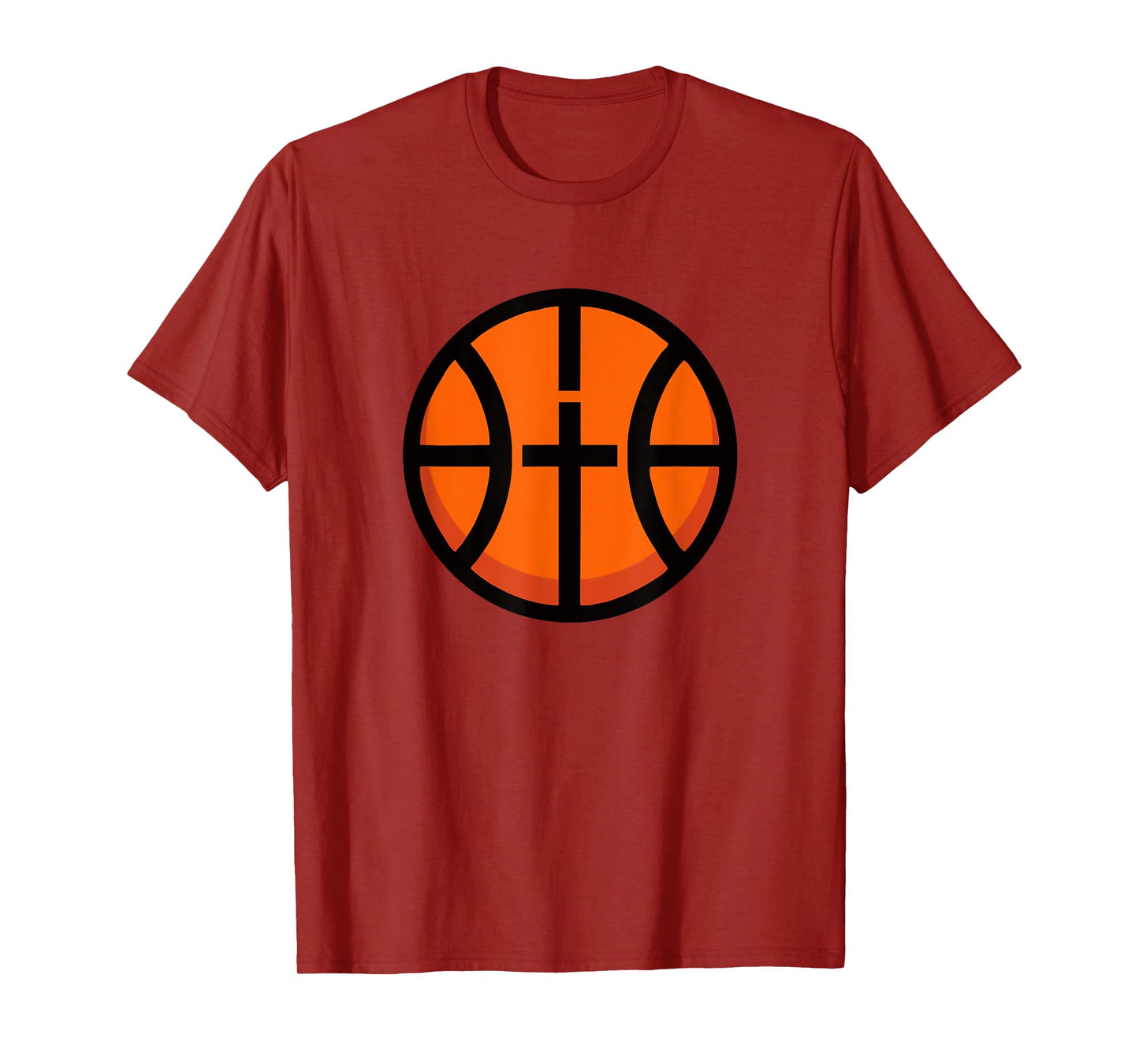 Christian Basketball Fun Cross Ball Icon Modern Sport Tshirt T-Shirt