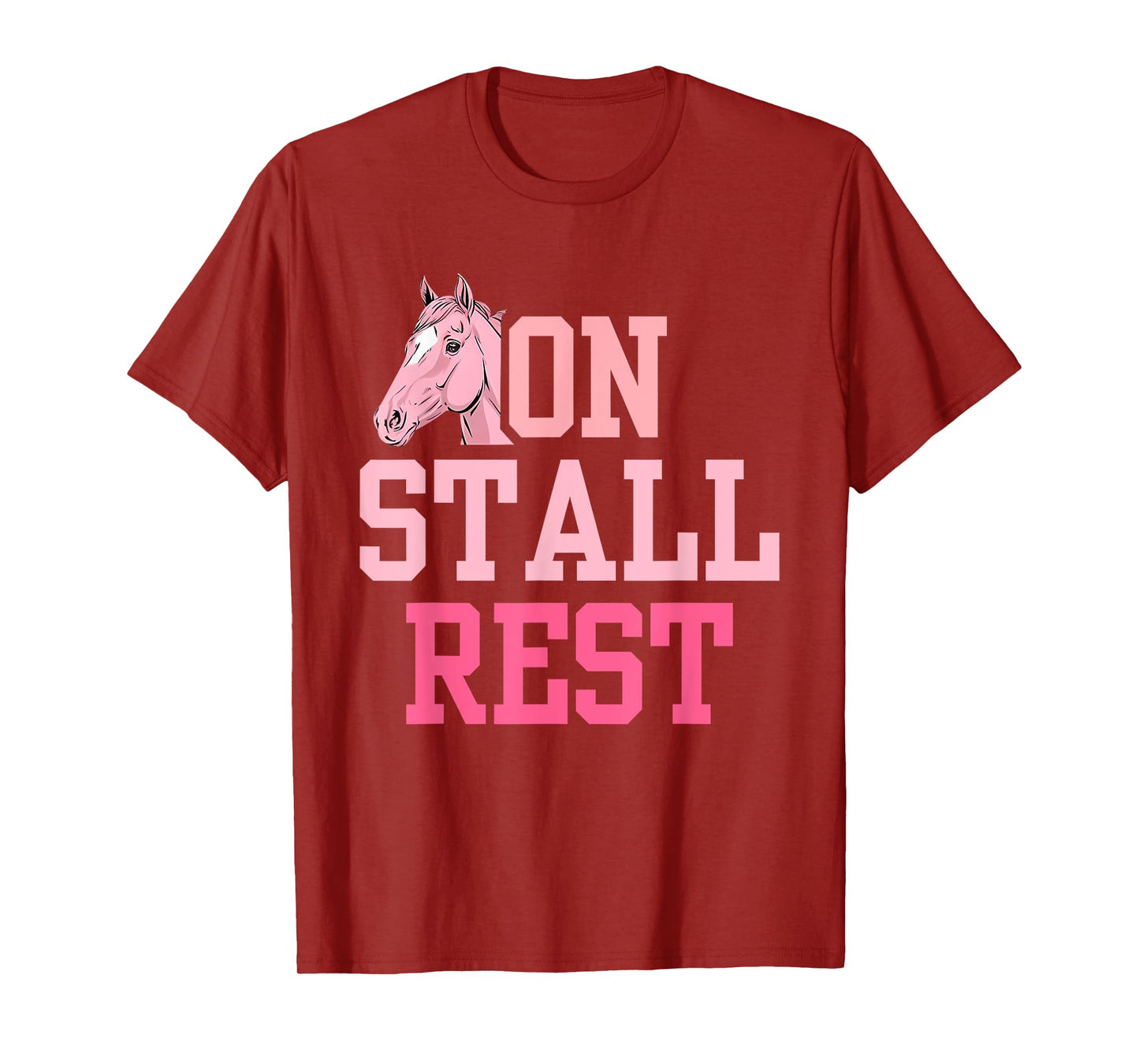 On Stall Rest Get Well Horse Design T-Shirt