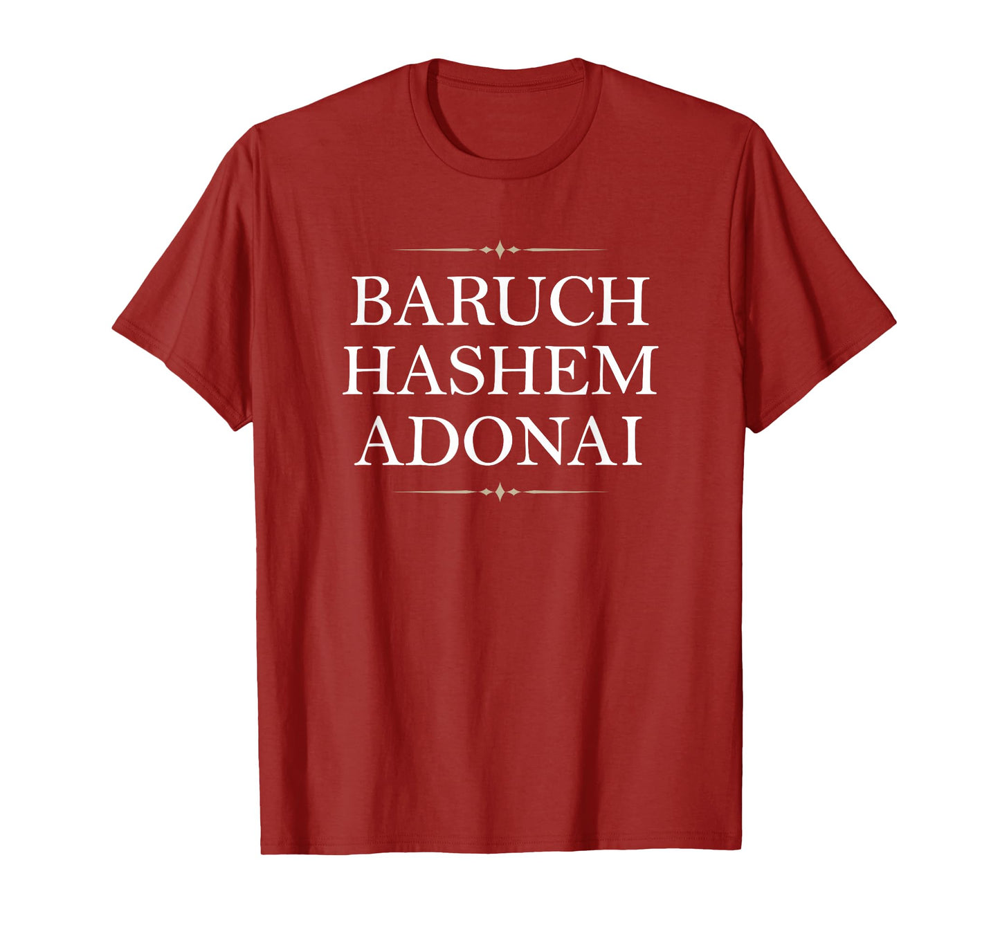 Baruch Hashem Adonai - Hebrew Christian Blessing T-Shirt