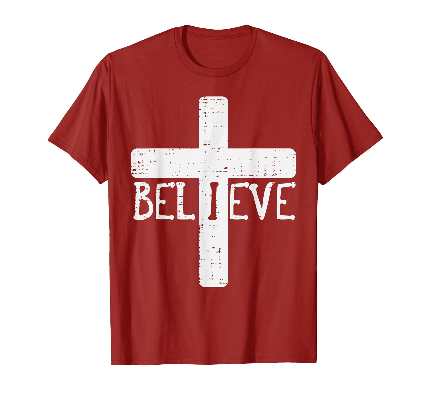 I Believe Cross God Jesus Faith Christian Men Women Kids T-Shirt